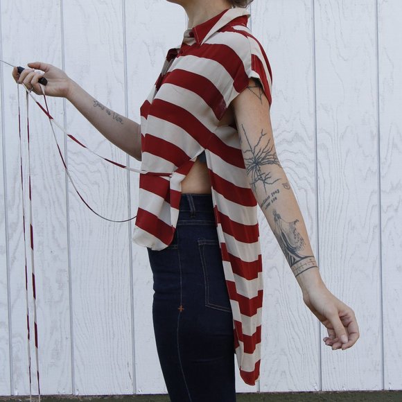 Alexander Wang Striped Button Up - Picture 6 of 13